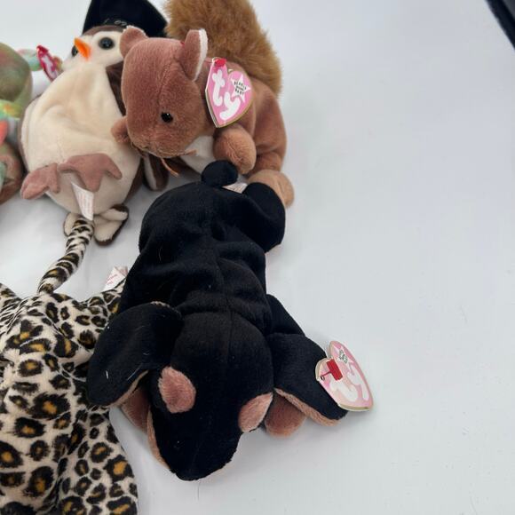 TY Beanie Babies Lot of 19 Vintage 1990s–2000s Plush Millennium Bear Owl PVC - Picture 7 of 12